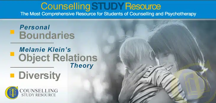 Counselling Tutor Podcast Ep40: Personal Boundaries – Melanie Klein’s Object Relations Theory – Diversity