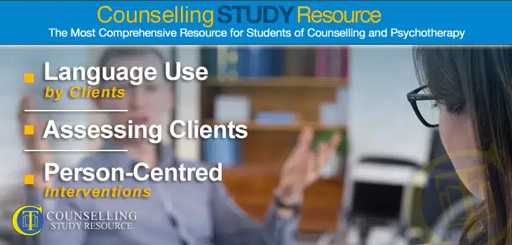 Counselling Tutor Podcast 064 – Language Use by Clients – Assessing Clients – Person-Centred Interventions