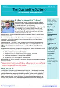 April 2018 Counselling Tutor Newsletter
