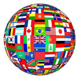 Heritage and Culture in Counselling - A globe made up of different flags