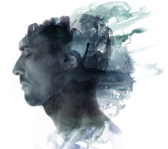 Psychodynamic Approach to Counselling - An image portraying a man's subconcious