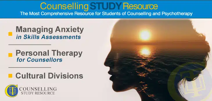 Personal Therapy for Counsellors - A double exposure image of a calm sea superimposed on a woman's profile