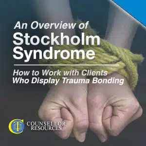 An image of hands held together by a rope used to illustrate Stockholm Syndrome or trauma bonding. Though they may disclose abuse, victims who have Stockholm Syndrome may also want to receive comfort from the very person who abused them.