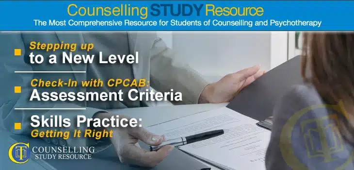 CT Podcast Ep121 - Understanding Counselling Assessment Criteria featured image - A supervisor discussing an evaluation sheet with a counselling student