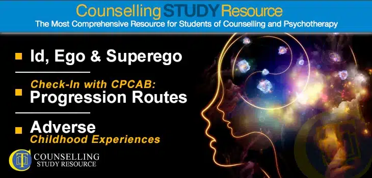 CT Podcast Ep138 featured image - Topics Discussed: Id, ego and superego; Progression routes in counselling training; Adverse childhood experiences