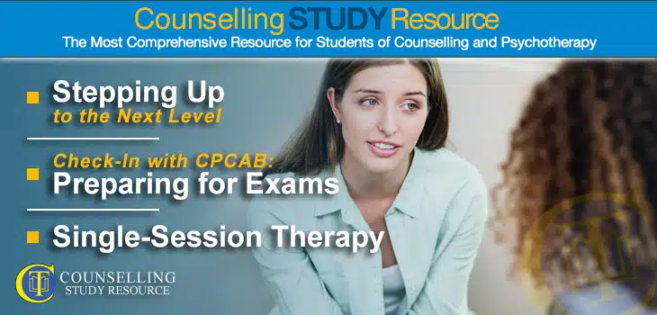 CT Podcast Ep150 featured image - Topics Discussed: Stepping up to the next level of counselling training; Preparing for exams; Single-session therapy with Windy Dryden