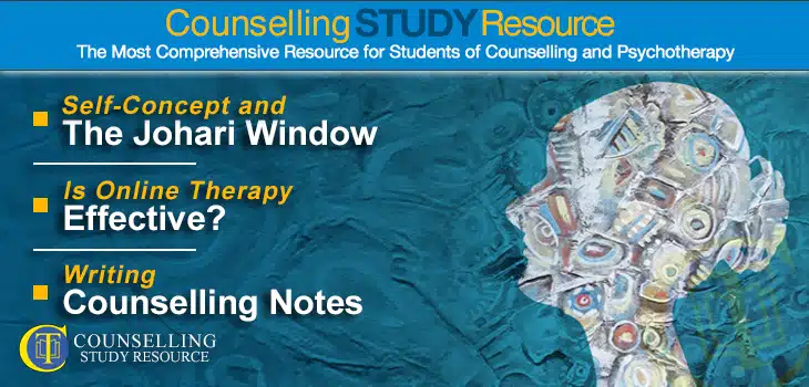 CT Podcast Ep166 featured image - Topics Discussed: Self-concept and the Johari window; Is online therapy effective?; Writing counselling notes