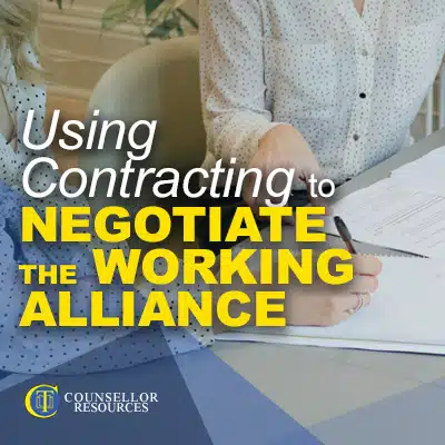 Using Contracting to Negotiate the Working Alliance - CPD lecture for counsellors