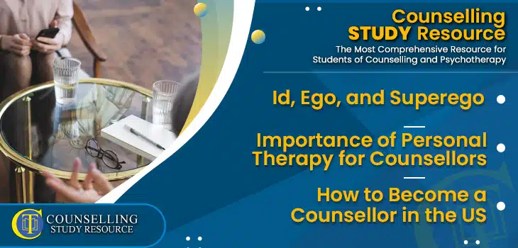 CT Podcast Ep205 featured image - Topics Discussed: Id, Ego, and Superego – Importance of Personal Therapy for Counsellors – How to Become a Counsellor in the US
