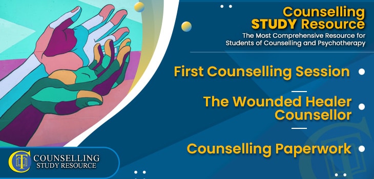 CT Podcast Ep207 featured image - Topics Discussed: First Counselling Session – The Wounded Healer Counsellor – Counselling Paperwork