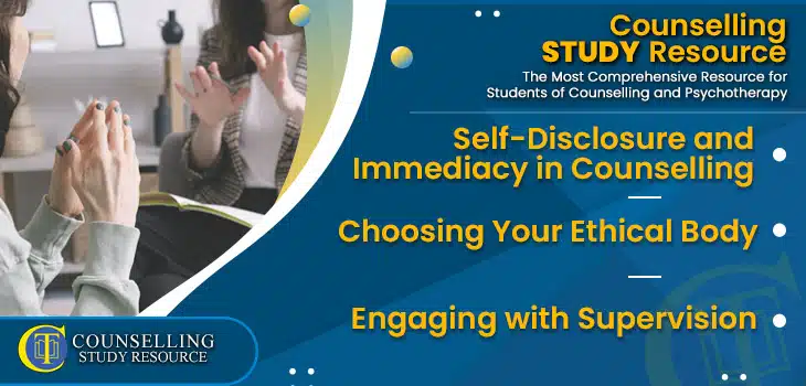 CT Podcast Ep211 featured image - Topics Discussed: Self-Disclosure and Immediacy in Counselling – Choosing Your Ethical Body – Engaging with Supervision