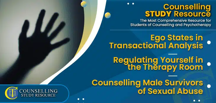 CT Podcast Ep223 featured image - Topics Discussed: Ego States in Transactional Analysis – Regulating Yourself in the Therapy Room – Counselling Male Survivors of Sexual Abuse