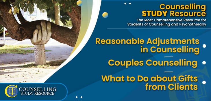 CT-Podcast-Ep305 featured image - Topics Discussed: Reasonable Adjustments in Counselling - Couples Counselling - What to Do about Gifts from Clients