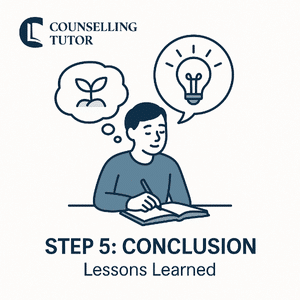 Learner reflecting on growth and insight – Step 5 of Gibbs’ Reflective Cycle: Conclusion, summarising what was learned