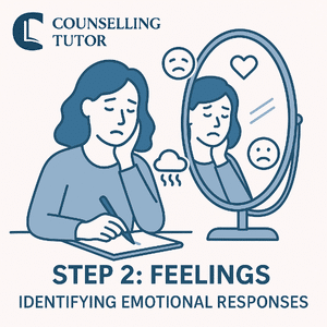 Reflective writing on emotional responses – Step 2 of Gibbs’ Cycle: Feelings, identifying how the person felt during the event.