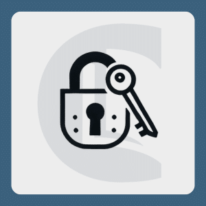 Simple illustration of a closed padlock and key, symbolising secure attachment, trust, and emotional safety in therapeutic relationships.
