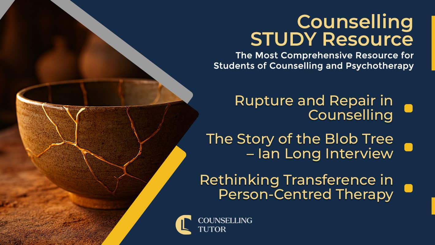 CT-Podcast-Ep360 featured image: Topics Discussed: Rupture and Repair in Counselling - The Story of the Blob Tree – Ian Long Interview - Rethinking Transference in Person-Centred Therapy