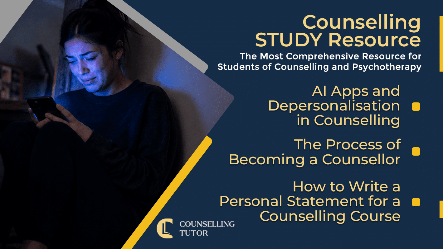 CT Podcast Ep377 featured image - Topics Discussed: AI Apps and Depersonalisation in Counselling - The Process of Becoming a Counsellor - How to Write a Personal Statement for a Counselling Course