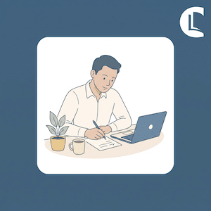 A student counsellor writing a letter to an agency while searching for a counselling placement